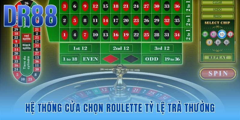 Roulette DR88 | Tỷ Lệ 1 Ăn 35 Trả Thưởng Siêu Tốc