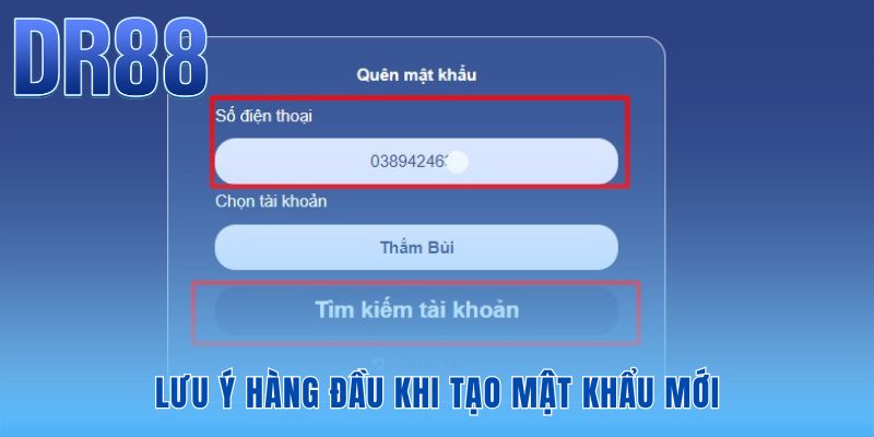 Quên Mật Khẩu Tài Khoản DR88 | Hướng Dẫn Trong 2 Phút